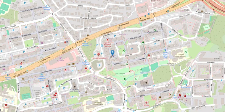 Karta lokacije ureda: Doverska 5, 21000 Split